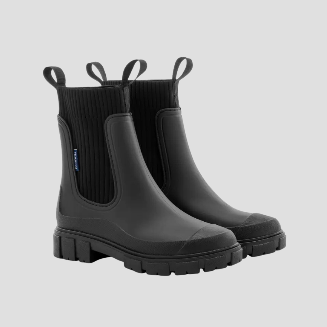 Women's Waterproof Rain Boots Ankle Length Slip-Resistant 4