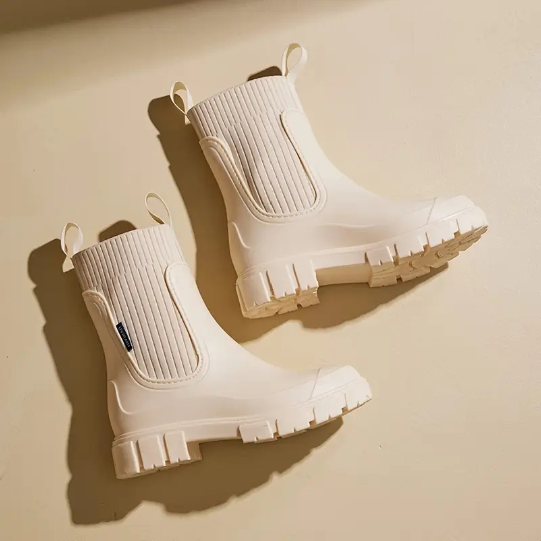 Women's Waterproof Rain Boots Ankle Length Slip-Resistant 5