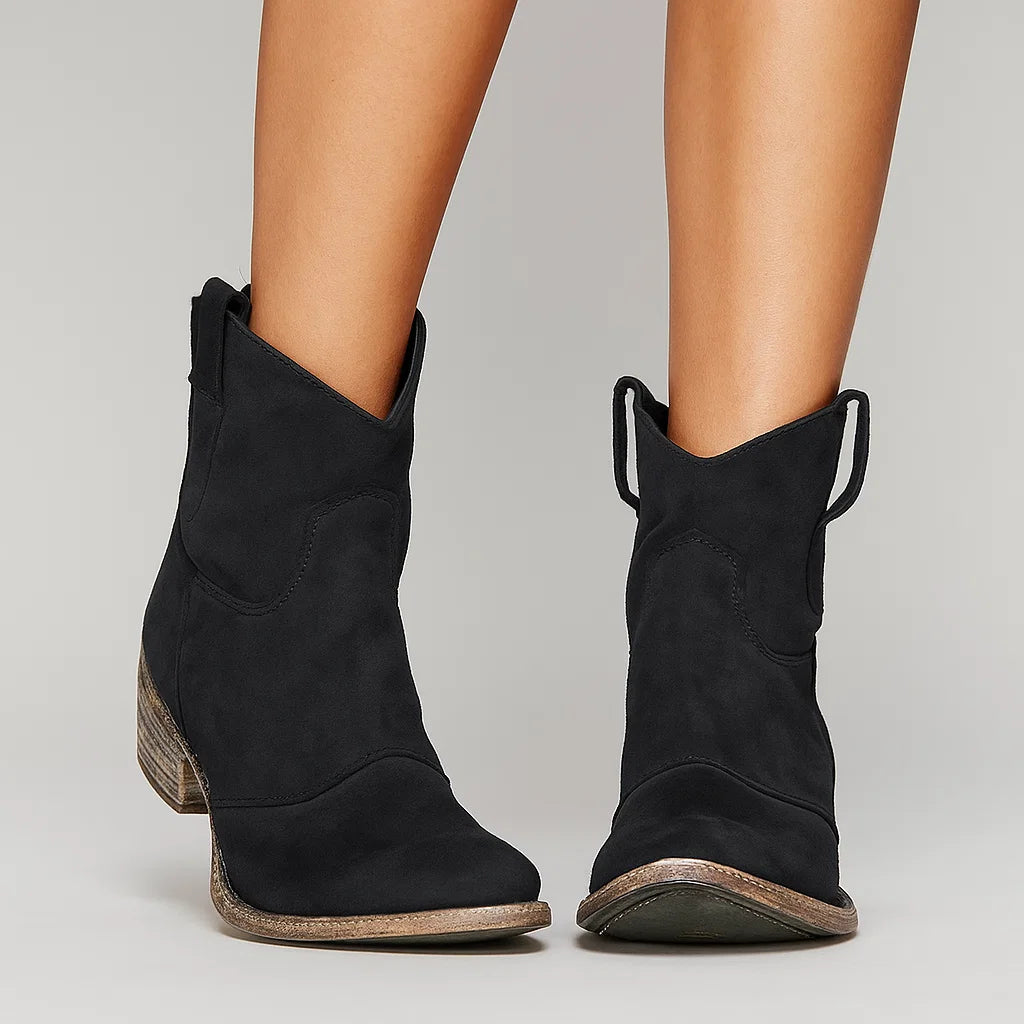 Brown Womens Ankle Boots – Vintage Western Leather Design for Daily Wear and Comfort 3