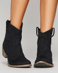 Womens Brown Ankle Boots Leather Vintage Western Comfort Daily Wear 3
