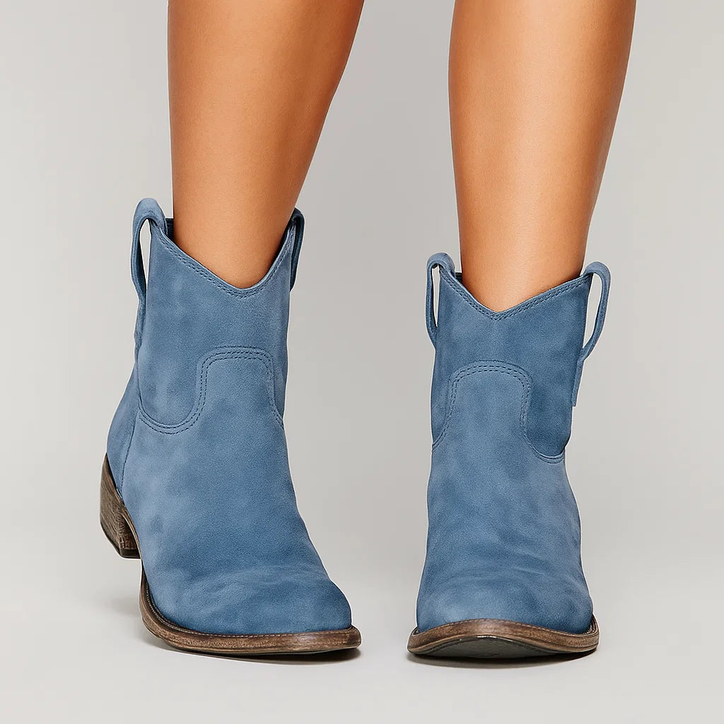Brown Womens Ankle Boots – Vintage Western Leather Design for Daily Wear and Comfort 4