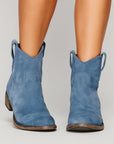 Womens Brown Ankle Boots Leather Vintage Western Comfort Daily Wear 4