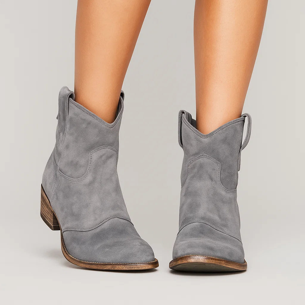 Brown Womens Ankle Boots – Vintage Western Leather Design for Daily Wear and Comfort 5