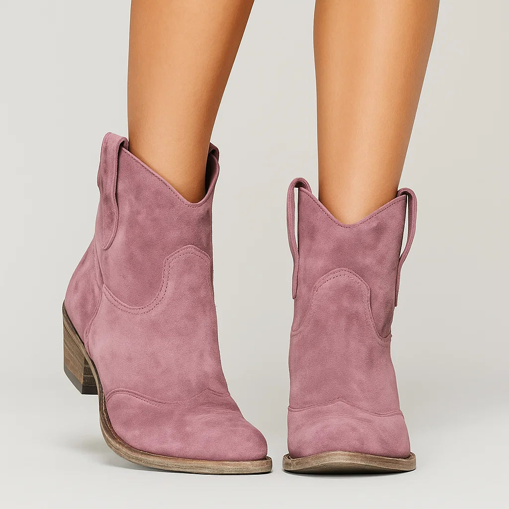 Brown Womens Ankle Boots – Vintage Western Leather Design for Daily Wear and Comfort 6