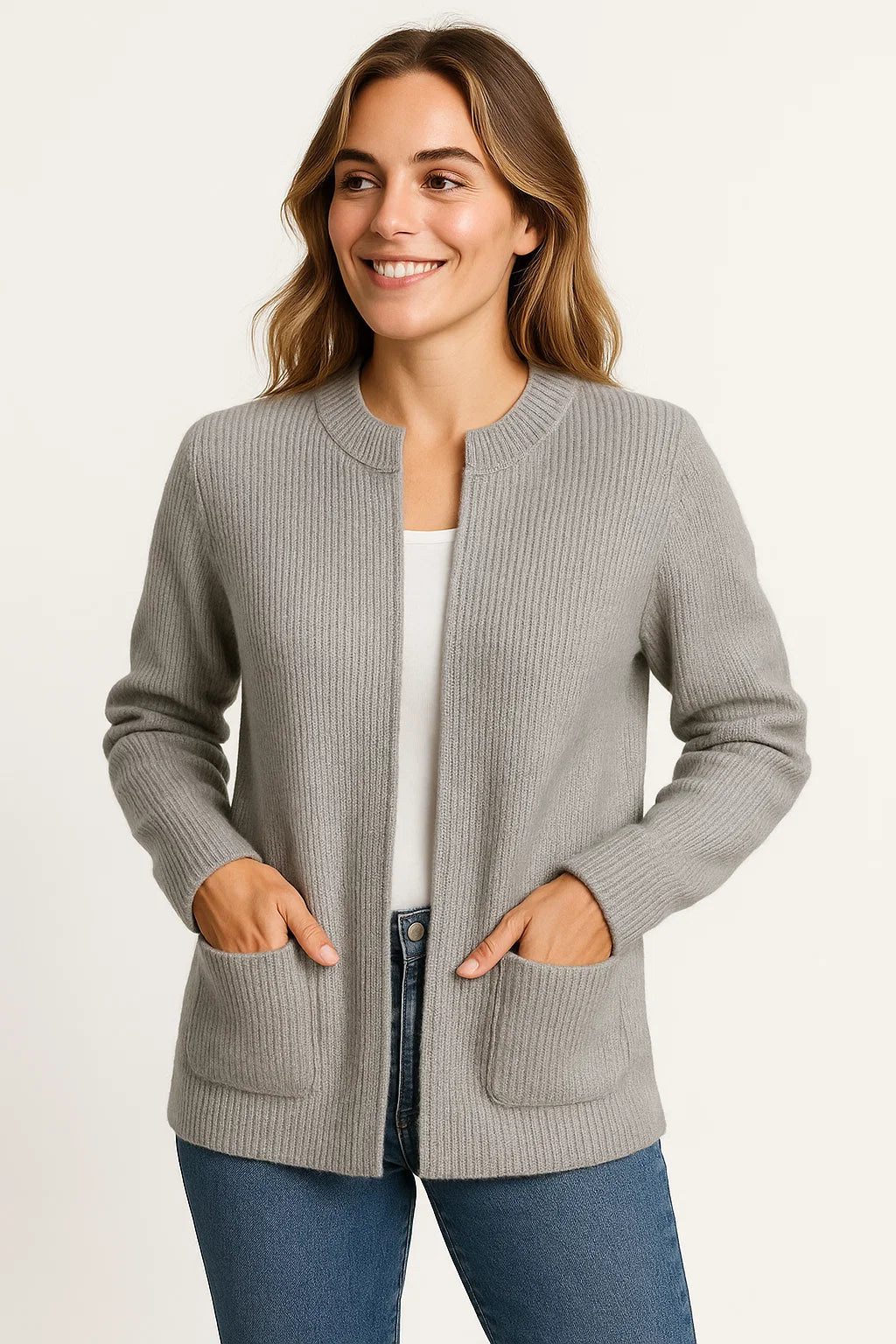 Casual Women's Jacket with Zipper and Round Neck – Lightweight Loose Fit for Everyday and Formal Wear, Sizes S to 5XL 1