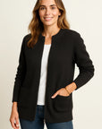 Casual Women's Jacket with Zipper and Round Neck – Lightweight Loose Fit for Everyday and Formal Wear, Sizes S to 5XL 2