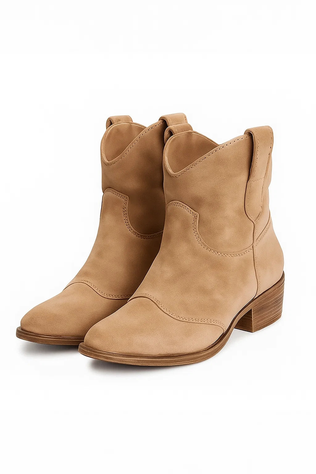 Brown Womens Ankle Boots – Vintage Western Leather Design for Daily Wear and Comfort 1