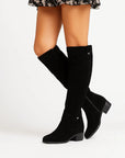 Winter Boots Women Black Leather Comfortable Design 4-Season With Non-Slip Sole 5