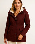 Womens Waterproof Autumn Jacket - Black Casual Windproof Coat for Fall Wear 2