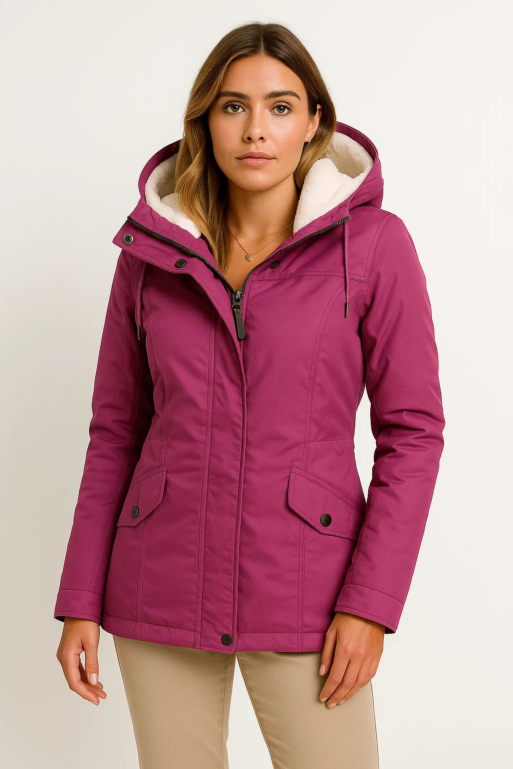 Womens Waterproof Autumn Jacket - Black Casual Windproof Coat for Fall Wear 4
