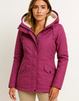 Womens Waterproof Autumn Jacket - Black Casual Windproof Coat for Fall Wear 4