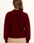 Womens Blue Mohair Pullover Sweater – Luxurious Soft Knit, Breathable and Elegant Design for Winter 2