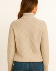 White Cashmere Pullover Sweater for Women - Classic Round Neck, Unmatched Softness, Elegant Design, Perfect for Autumn and Winter 4