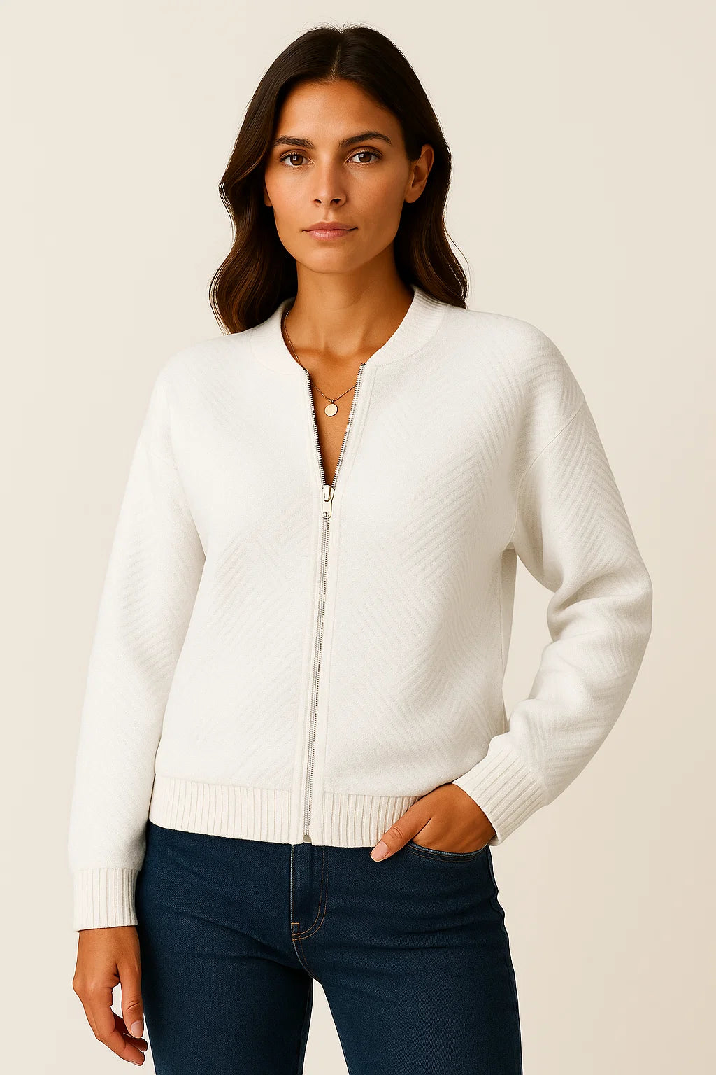 Lightweight Womens Black Bomber Jacket, Modern Fit with Ribbed Cuffs for Casual and Dressy Wear 1