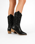 Metallic Womens Cowboy Boots with Pointed Toe - Elegant Western Design, Comfortable Insole, Durable for Everyday Wear 5