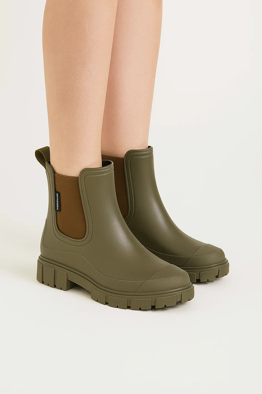 Womens Waterproof Rubber Boots Modern Design Anti-Slip Sole Outdoor Rainboots 6