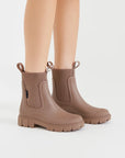 Womens Black Waterproof Boots PVC Mid-Calf Casual Comfort 3