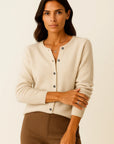 Womens Cardigan Sweater Soft Knit Button Design Casual Loose Fit 6