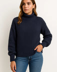 Womens Pullover Sweater, Long Sleeve Casual Loose Fit in Wool – Elegant Design for Autumn and Winter Wear 2