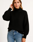 Womens Pullover Sweater, Long Sleeve Casual Loose Fit in Wool – Elegant Design for Autumn and Winter Wear 3