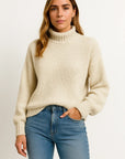 Womens Pullover Sweater, Long Sleeve Casual Loose Fit in Wool – Elegant Design for Autumn and Winter Wear 5