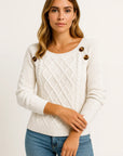 Womens Oversized Sweater Soft Wool Long Sleeve Casual Gray 1