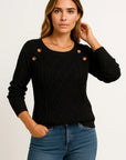 Womens Oversized Sweater Soft Wool Long Sleeve Casual Gray 2