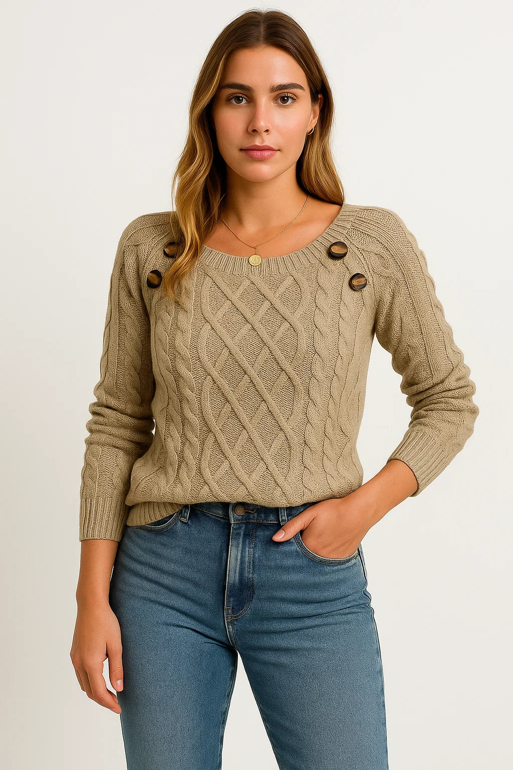Womens Oversized Sweater Soft Wool Long Sleeve Casual Gray 3