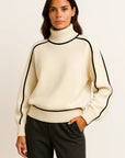 Womens Sweater Vegan Wool Turtleneck Luxurious Soft Timeless Style 1