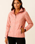 Lightweight Womens Hoodie Zip Jacket with Adjustable Hood and Pockets - Gray Polyester Casual Style 1