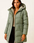 Womens Black Puffer Jacket Insulated Polyester Elegant Design for Fall and Winter 1