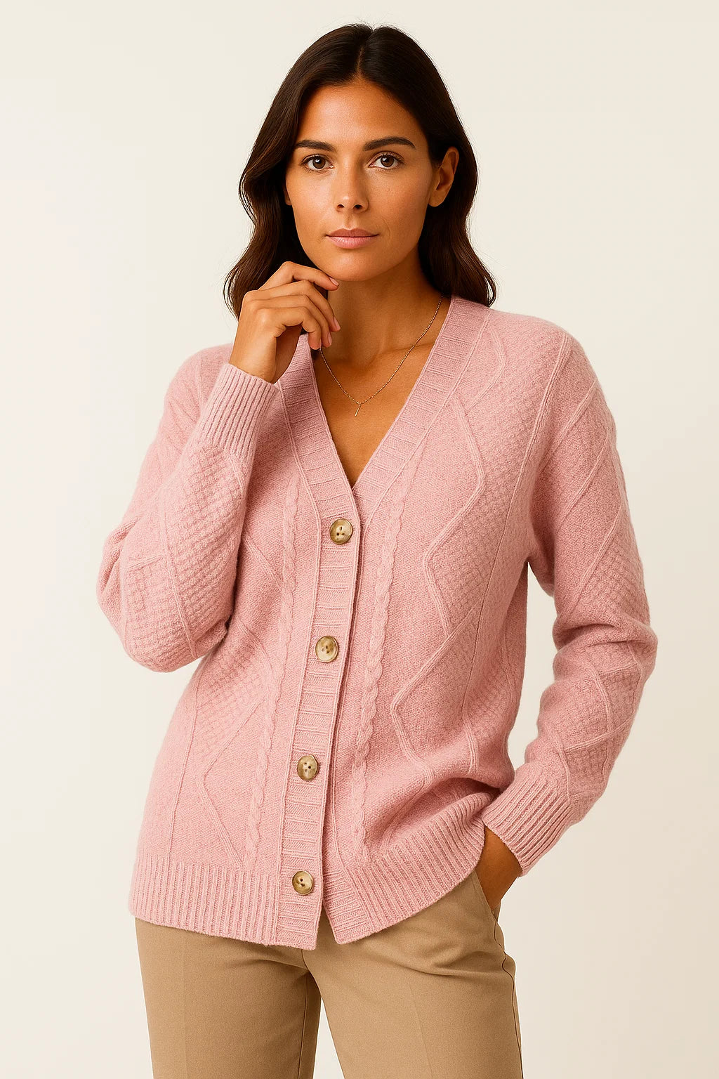 Womens Long Black Cardigan - Soft Lightweight Knit, Elegant Style for Casual or Formal Wear 2