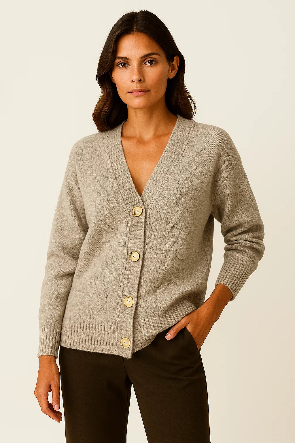 Womens Long Black Cardigan - Soft Lightweight Knit, Elegant Style for Casual or Formal Wear 4