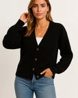 Womens Long Cardigan Sweater in Gray - Soft Oversized Knit Cardigan for Autumn and Spring 4