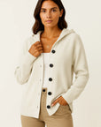 Womens Cardigan, Grey Quilted Design with Pockets, Lightweight Cozy Layering Piece for Autumn and Winter 3