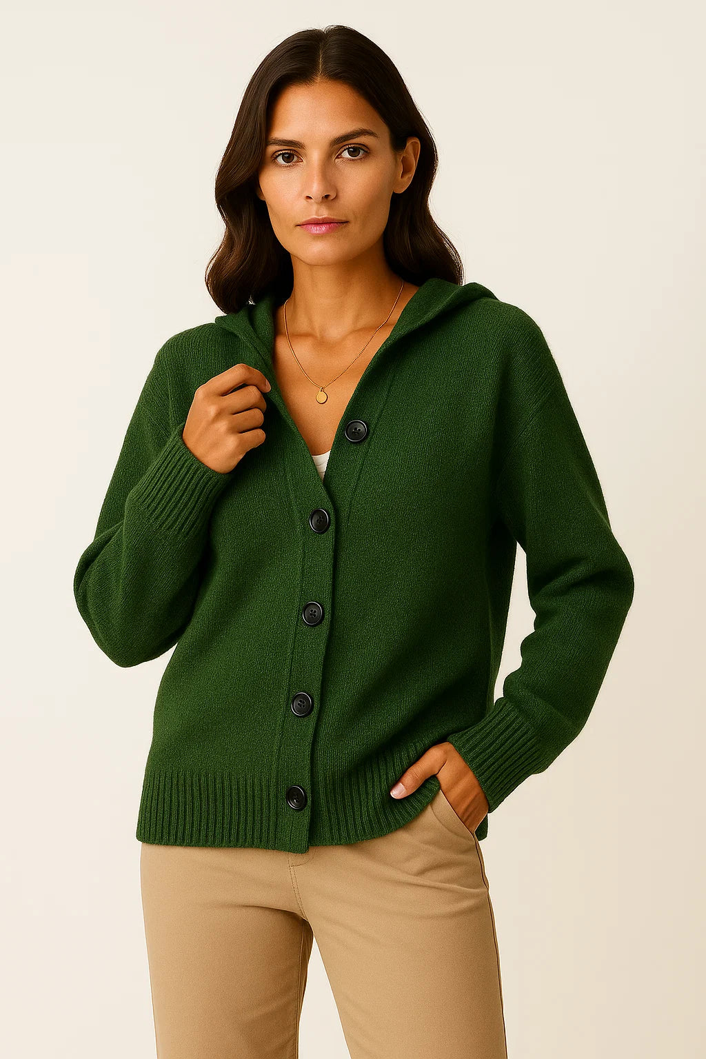 Womens Cardigan, Grey Quilted Design with Pockets, Lightweight Cozy Layering Piece for Autumn and Winter 6