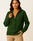 Womens Cardigan, Grey Quilted Design with Pockets, Lightweight Cozy Layering Piece for Autumn and Winter 6
