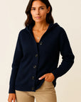 Womens Cardigan, Grey Quilted Design with Pockets, Lightweight Cozy Layering Piece for Autumn and Winter 5