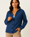 Womens Cardigan, Grey Quilted Design with Pockets, Lightweight Cozy Layering Piece for Autumn and Winter 4
