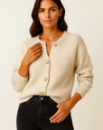 Womens Cardigan Polyester Open Front Elegant Soft Design For Everyday and Party 1