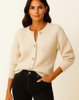 Womens Cardigan Polyester Open Front Elegant Soft Design For Everyday and Party 3