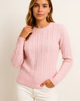 Womens Sweater Beige Wool Casual Relaxed Fit Ideal For Autumn 1