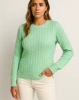 Womens Sweater Beige Wool Casual Relaxed Fit Ideal For Autumn 2