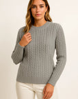 Womens Sweater Beige Wool Casual Relaxed Fit Ideal For Autumn 3