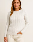 Womens Sweater Beige Wool Casual Relaxed Fit Ideal For Autumn 6