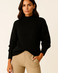 Womens Sweater Beige Cable Knit Soft Relaxed Fit Ideal for Everyday and Layering 2