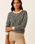 Womens Sweater Gray High Neck Soft Comfortable Timeless Design for Autumn and Winter 2