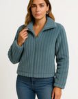Womens Long Cardigan Black Soft Stretchy With Zipper Comfortable Flattering Silhouette 2