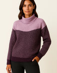 Womens Turtleneck Sweater Beige Wool Comfortable Timeless Design Relaxed Fit 3