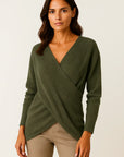 Womens Sweater Beige High Neck Cable Knit Soft Relaxed Fit for Autumn and Winter 1